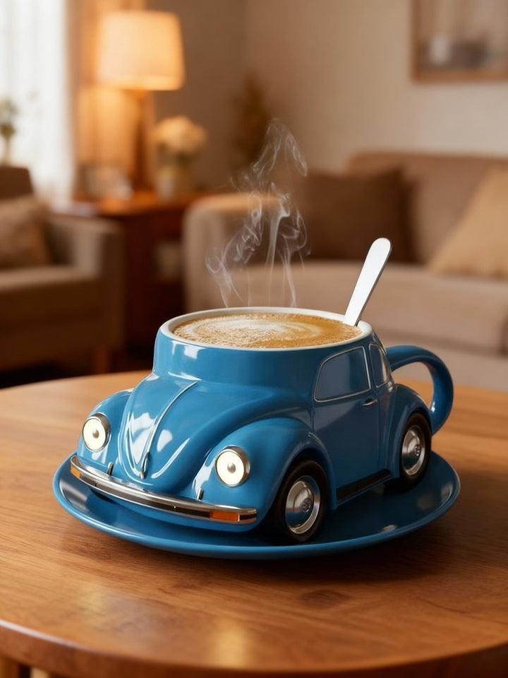 BLUEMUG | Blue Mug with Car Design