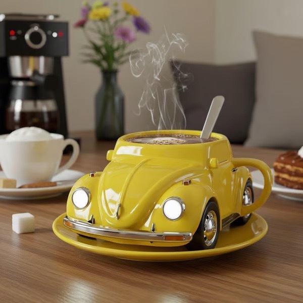 CARBREW | Classic Car Pattern Tea Cup