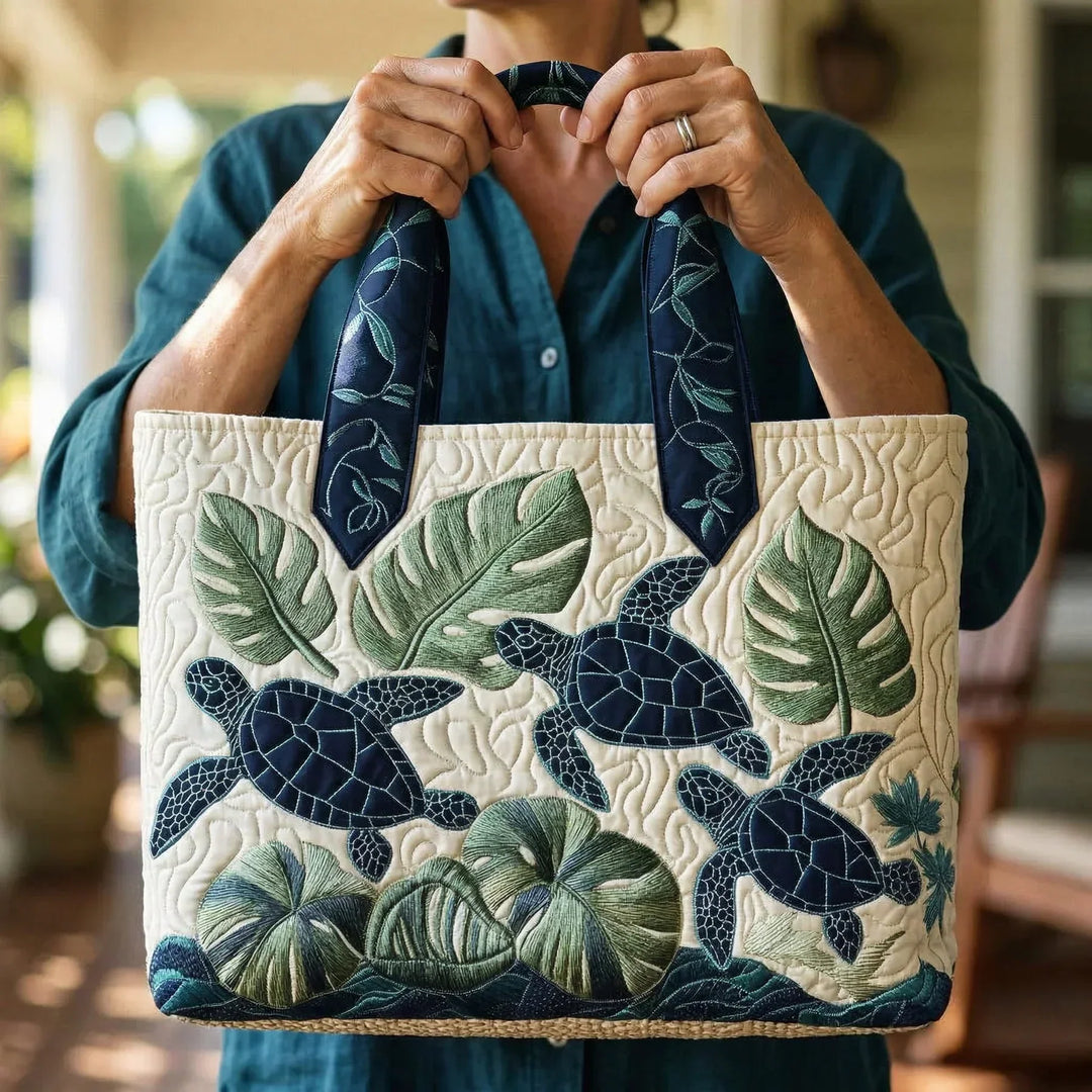 Artisan Tote Bag - Grace of the Sea Turtle