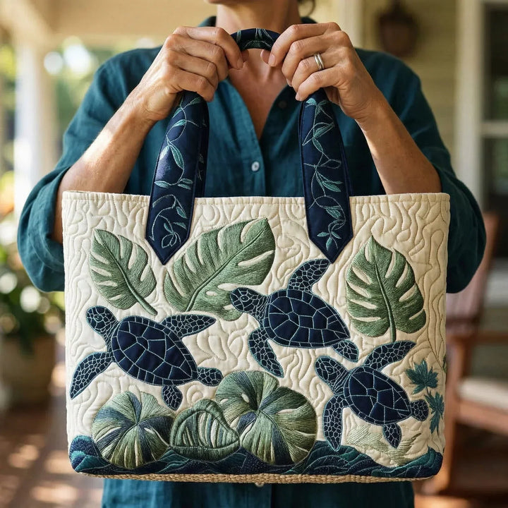 Artisan Tote Bag - Grace of the Sea Turtle